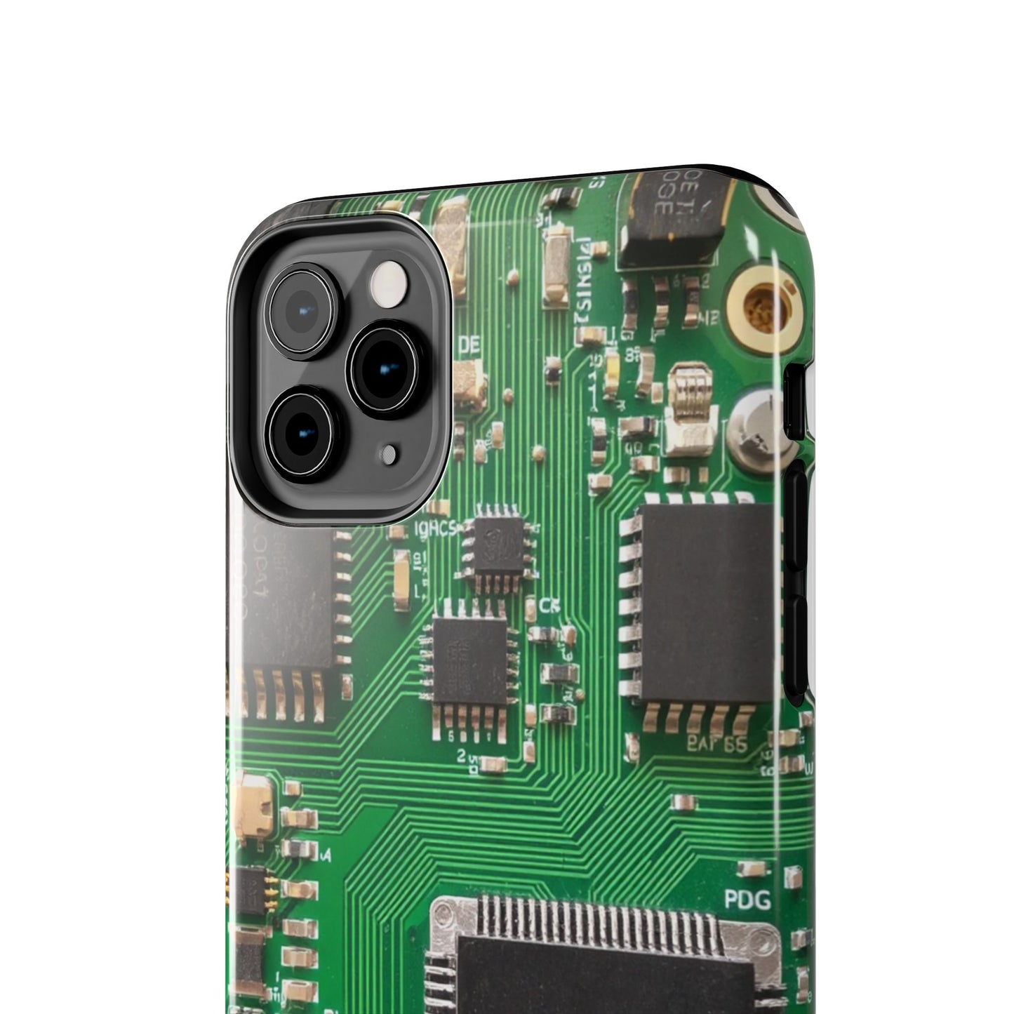 Circuit Board Tough Phone Case - Durable Tech Design