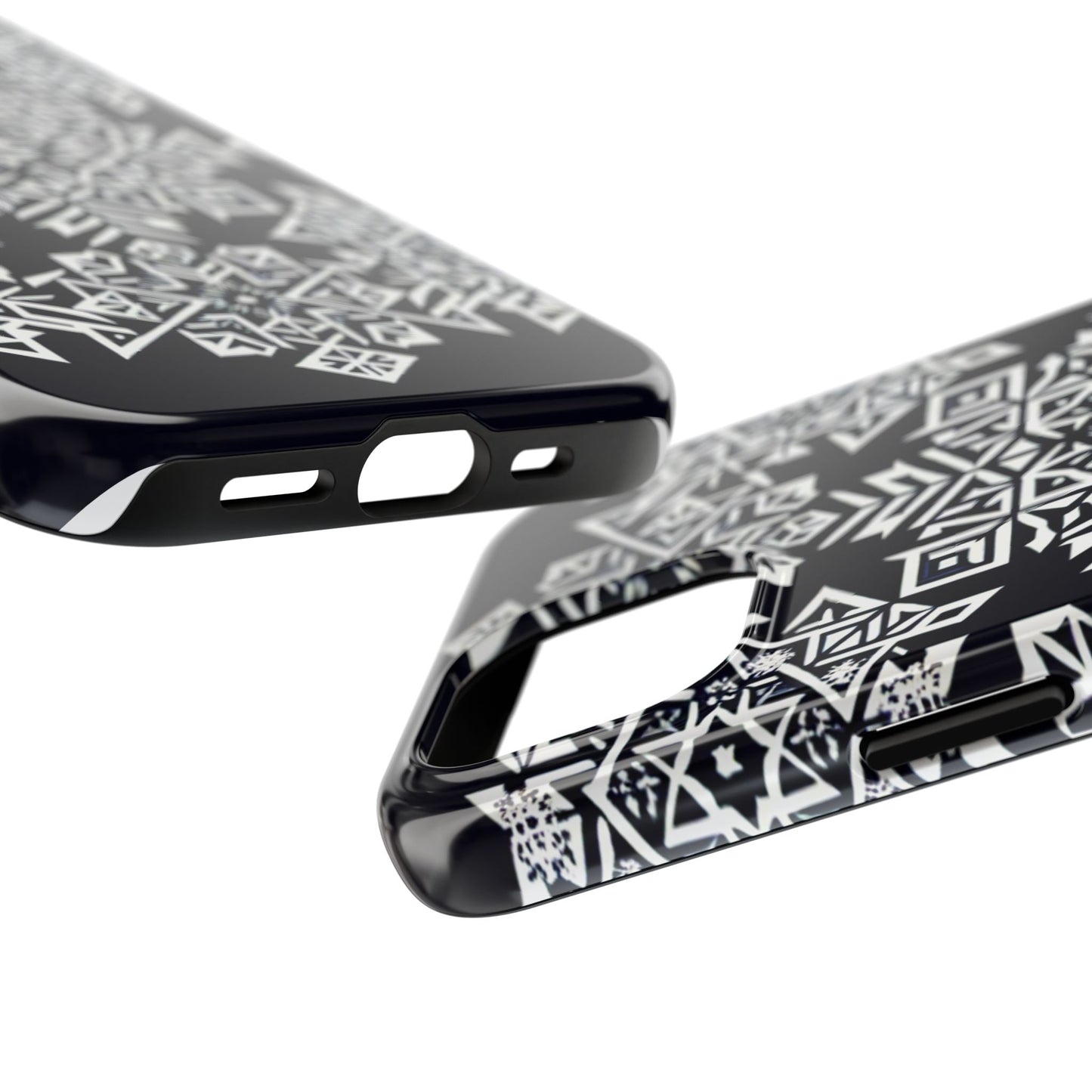 Winter Wonderland Tough Phone Case - Digital Snowflake - for iPhone