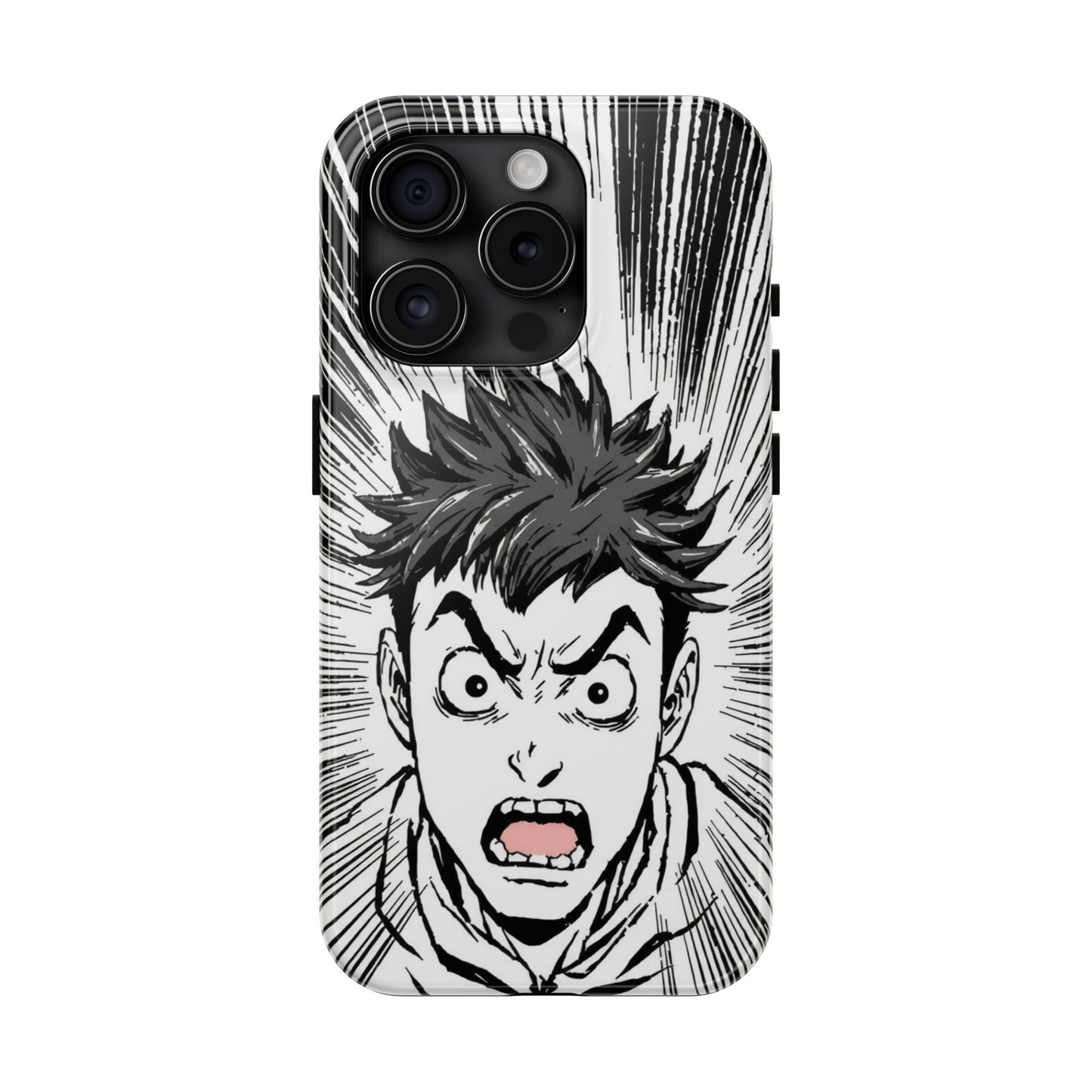 Intense Graphic Phone Case - Tough Design for Anime Fans