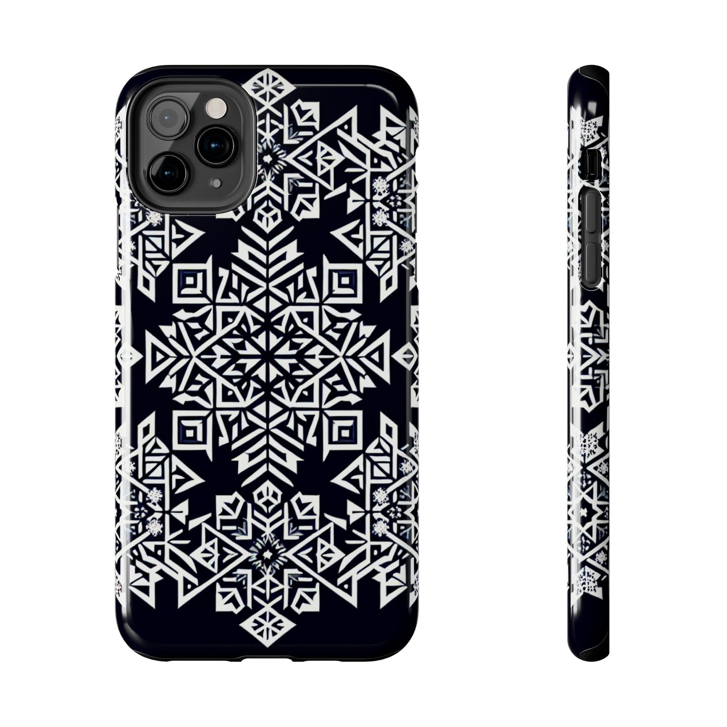 Winter Wonderland Tough Phone Case - Digital Snowflake - for iPhone