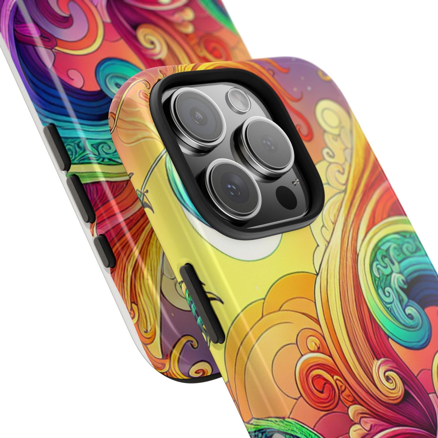 Fantasy Ocean Waves Tough Phone Case - Colorful Protective Cover - for iPhone