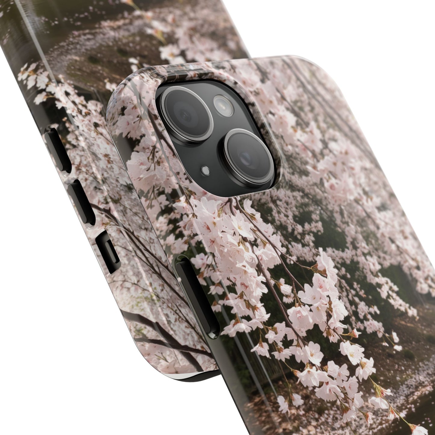 Cherry Blossom Tough Phone Cases - Durable Protection with Floral Serenity