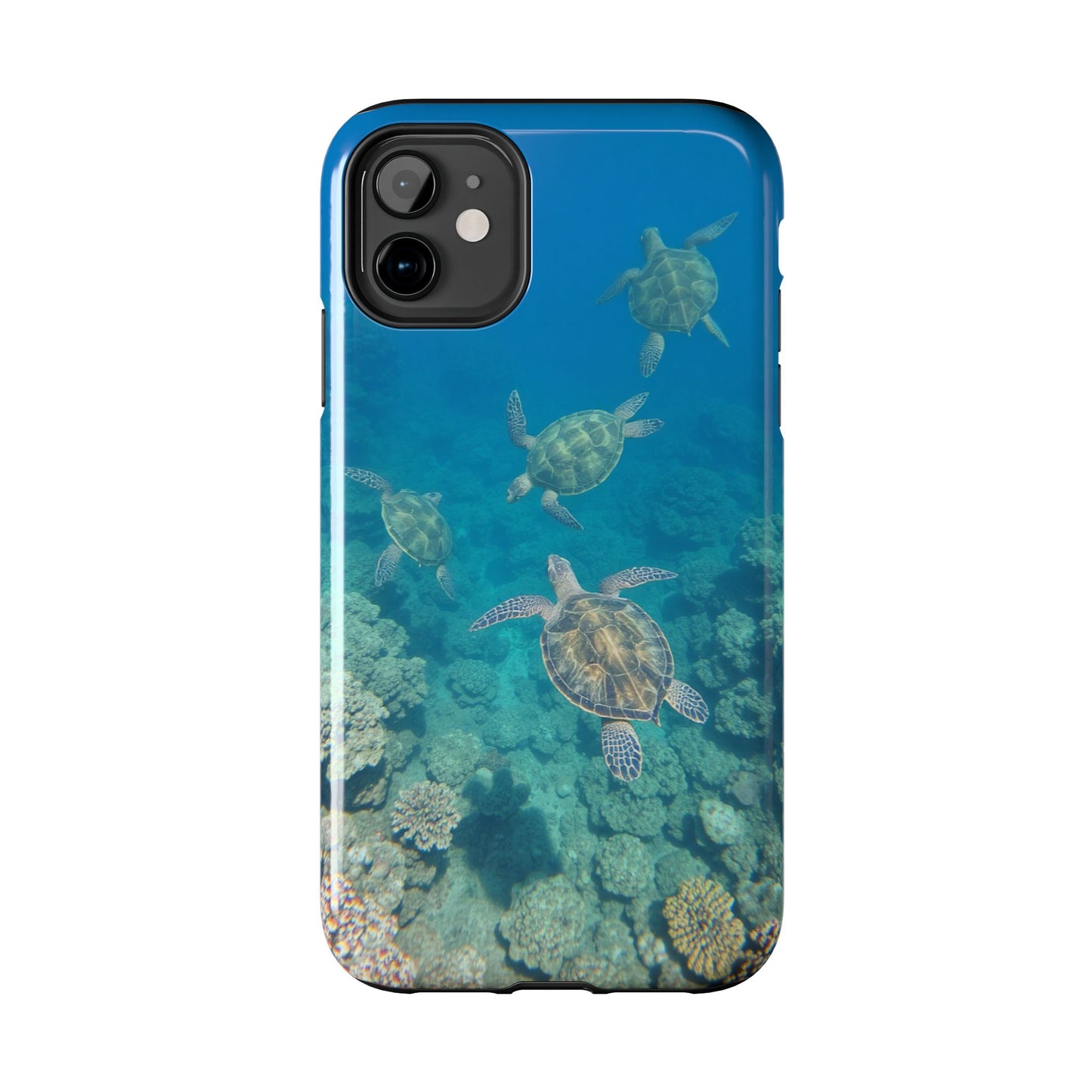 Ocean Turtle Tough Phone Cases - Durable Protection with Marine Art