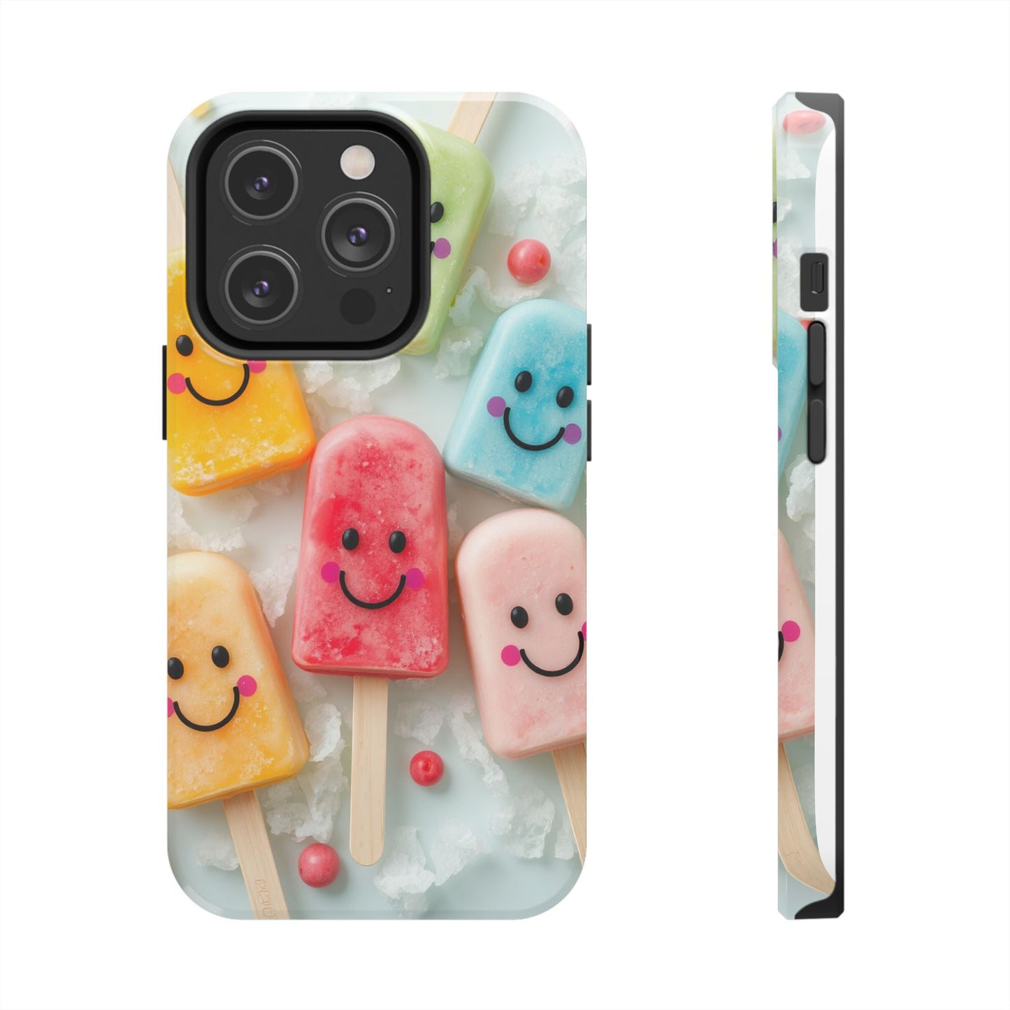 Cute Smile Popsicle Tough Phone Case - Fun Protection for Your Device