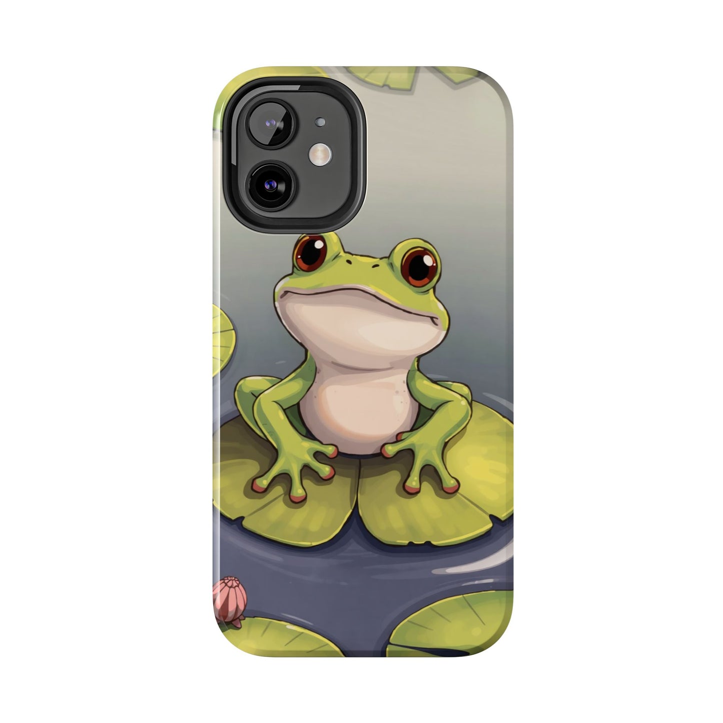 Cute Frog Tough Phone Case - Durable Protection with Nature Vibe