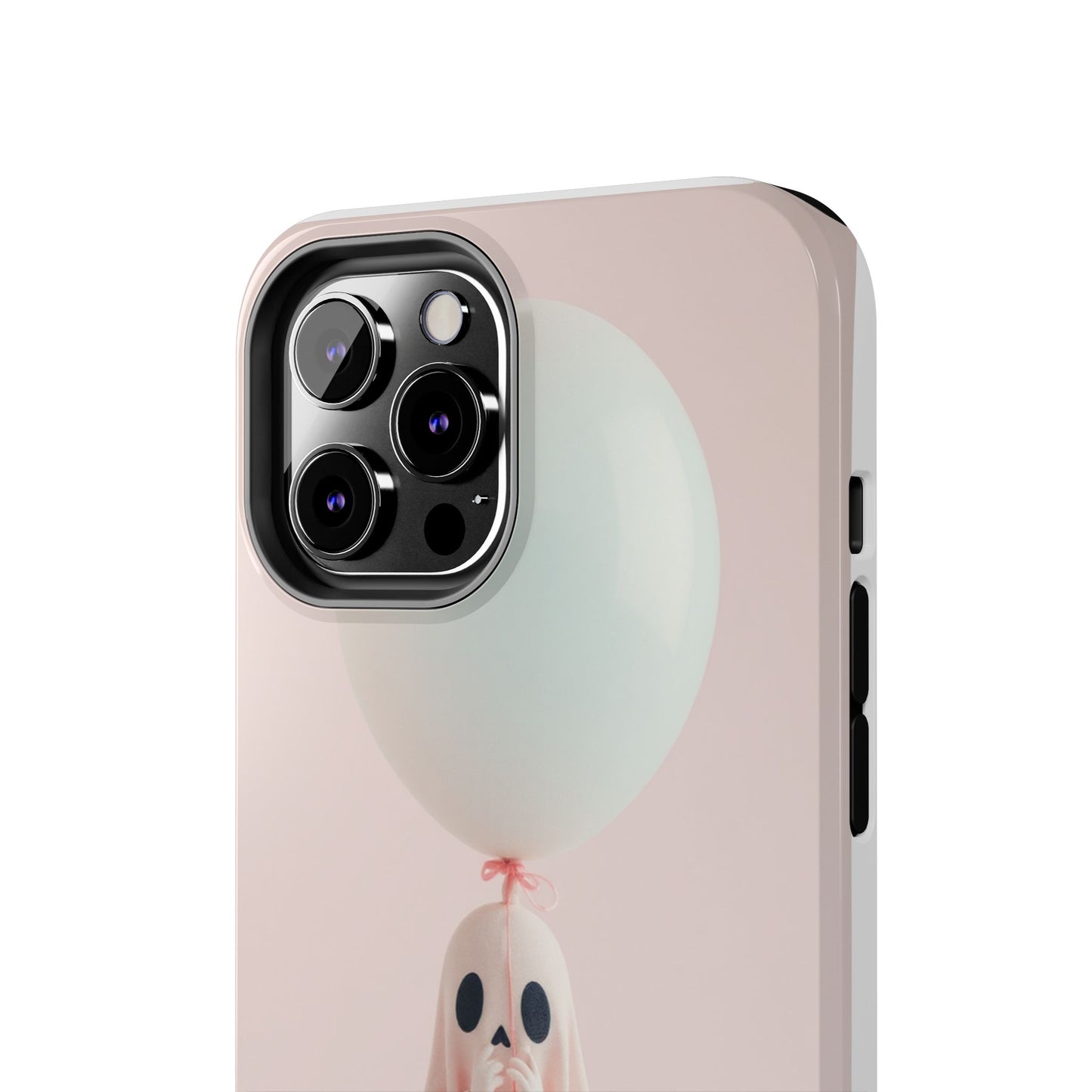 Cute Ghost Phone Case with Balloon - Tough Protection for Spooky Vibes
