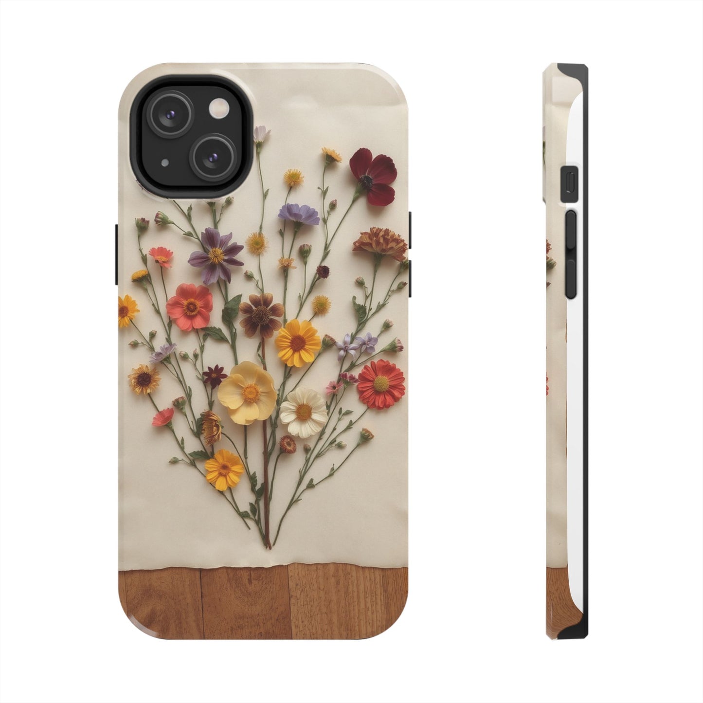 Floral Tough Phone Case - Durable Protection with Nature-Inspired Design