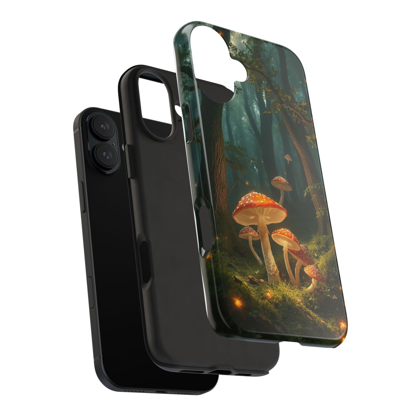 Whimsical Mushroom Tough Phone Case - Forest Fantasy Design