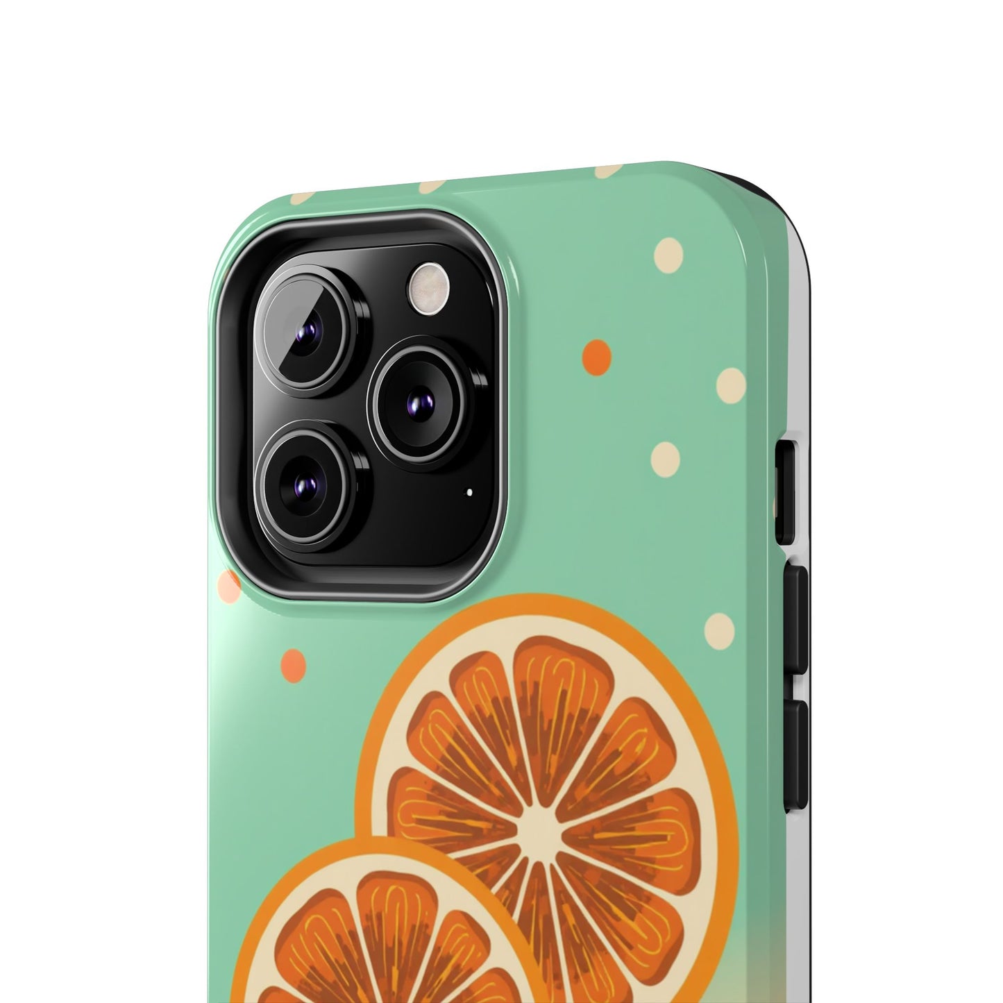Citrus Vibe Tough Phone Case - Fun Orange Slice Design