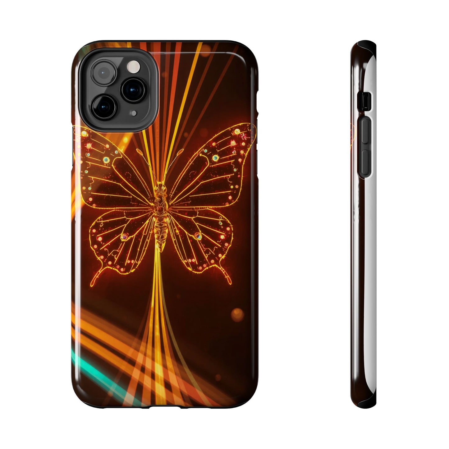 Elegant Butterfly Tough Phone Case - Stylish Protection for Nature Lovers