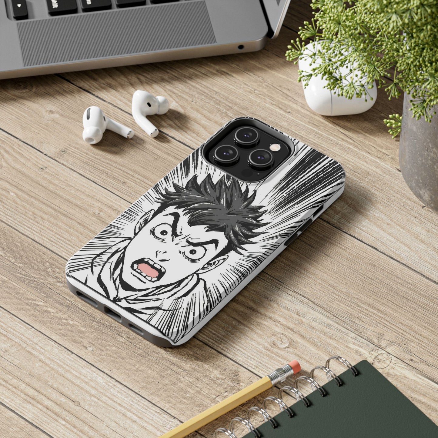 Intense Graphic Phone Case - Tough Design for Anime Fans