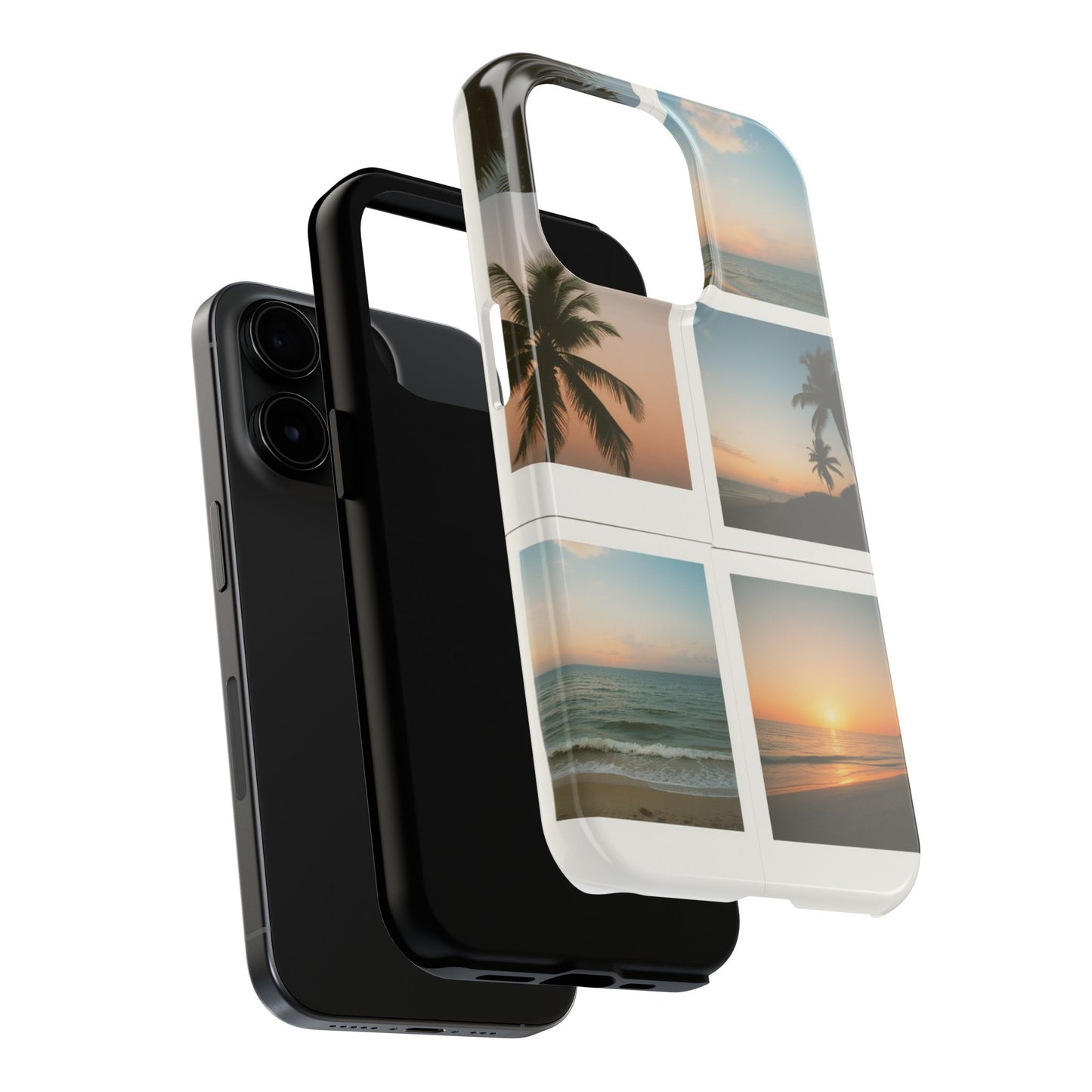 Tropical Sunset Tough Phone Case - Beach Vibes for Summer Adventures