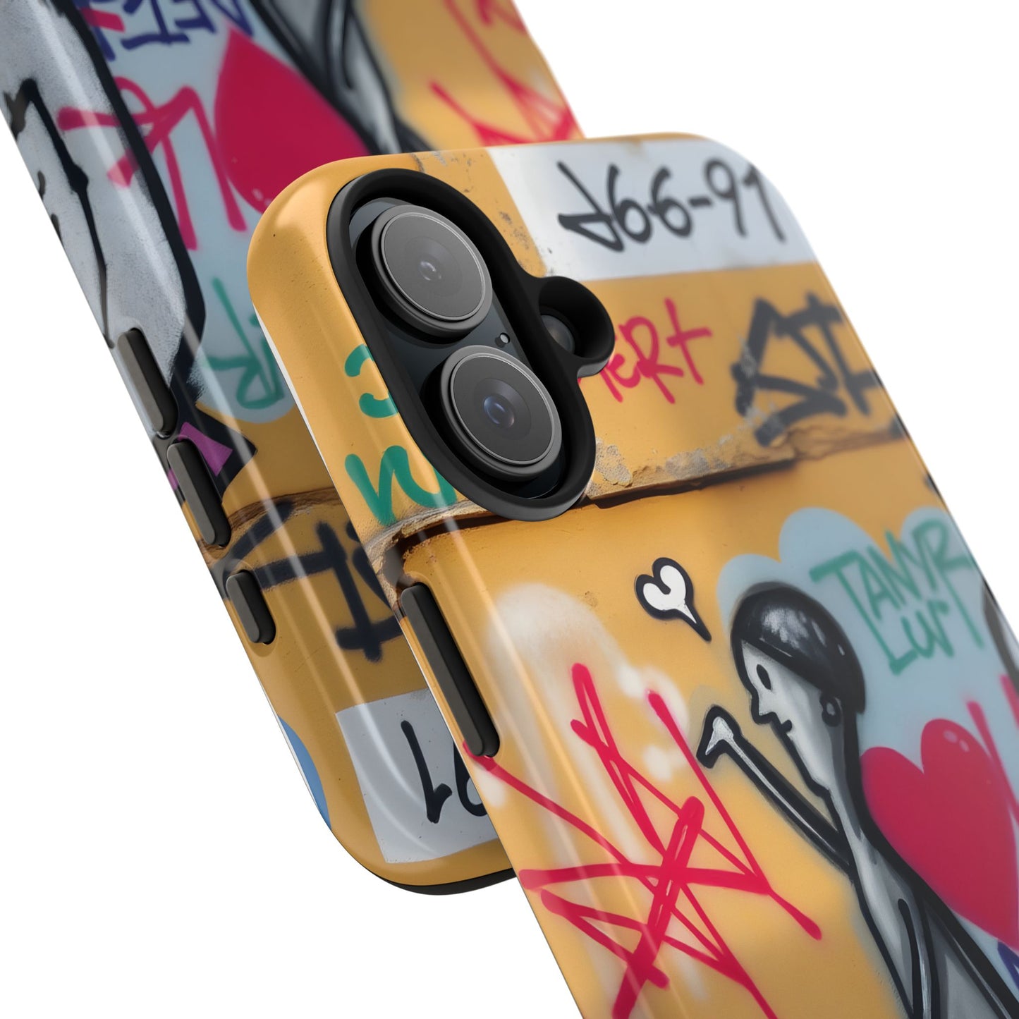 Urban Cupid Graffiti Tough Phone Case - Durable Protection with Street Art Vibe - for iPhone