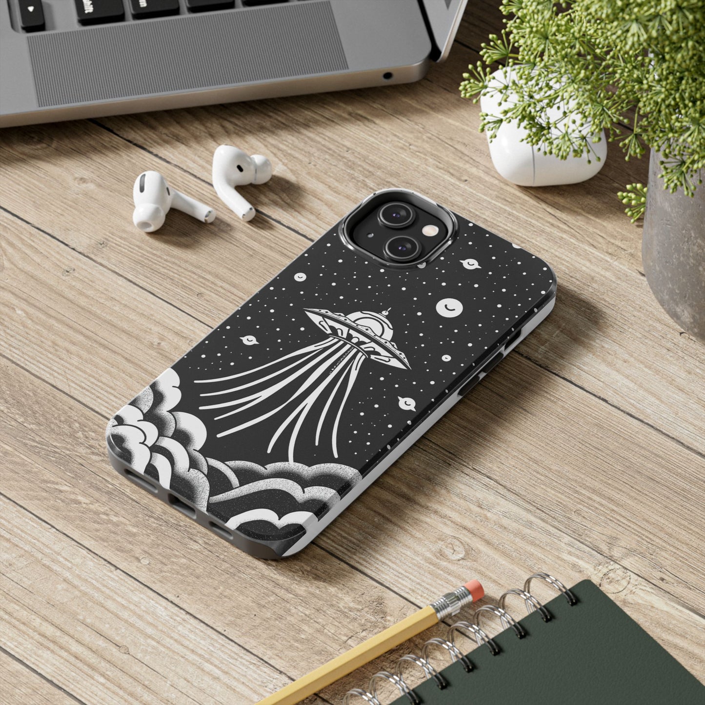 Galaxy UFO Tough Phone Case - Durable Protection with Unique Space Design