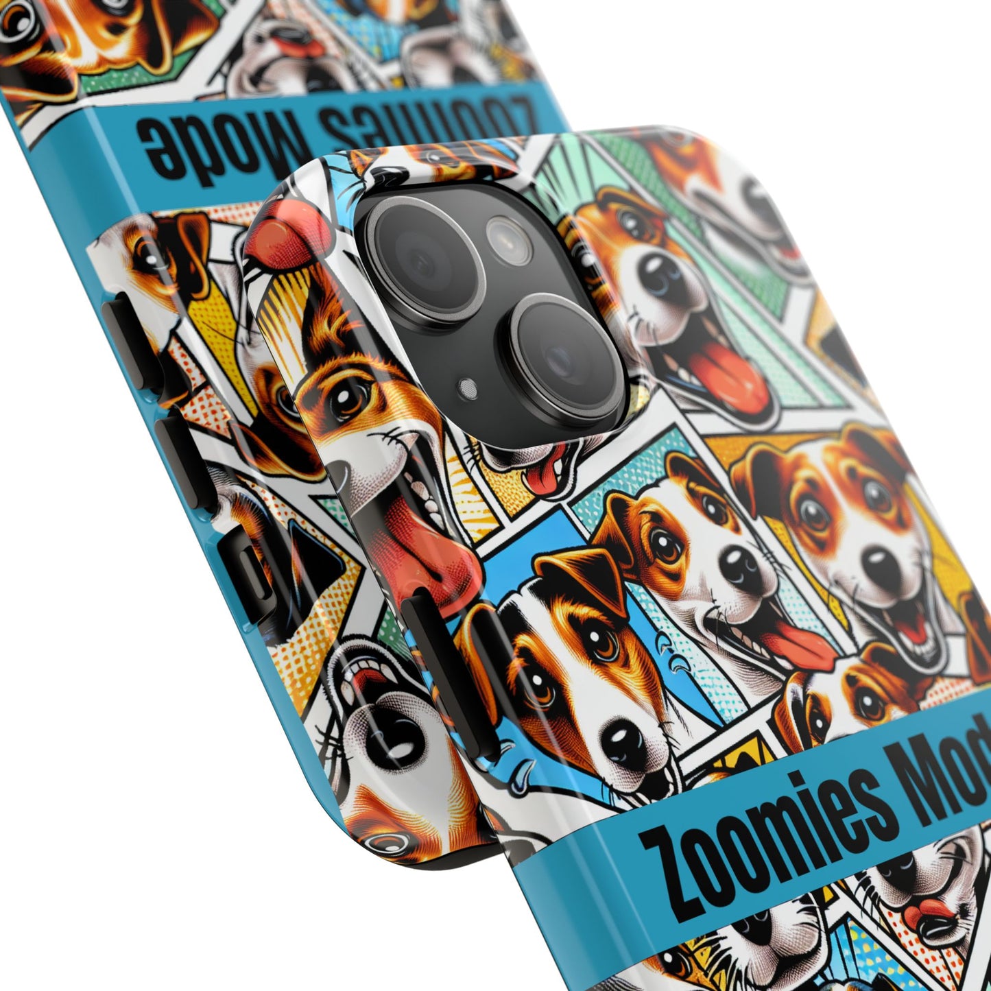 Zoomies Mode Jack Russell Tough Phone Case - Fun Dog Design Case for iPhone