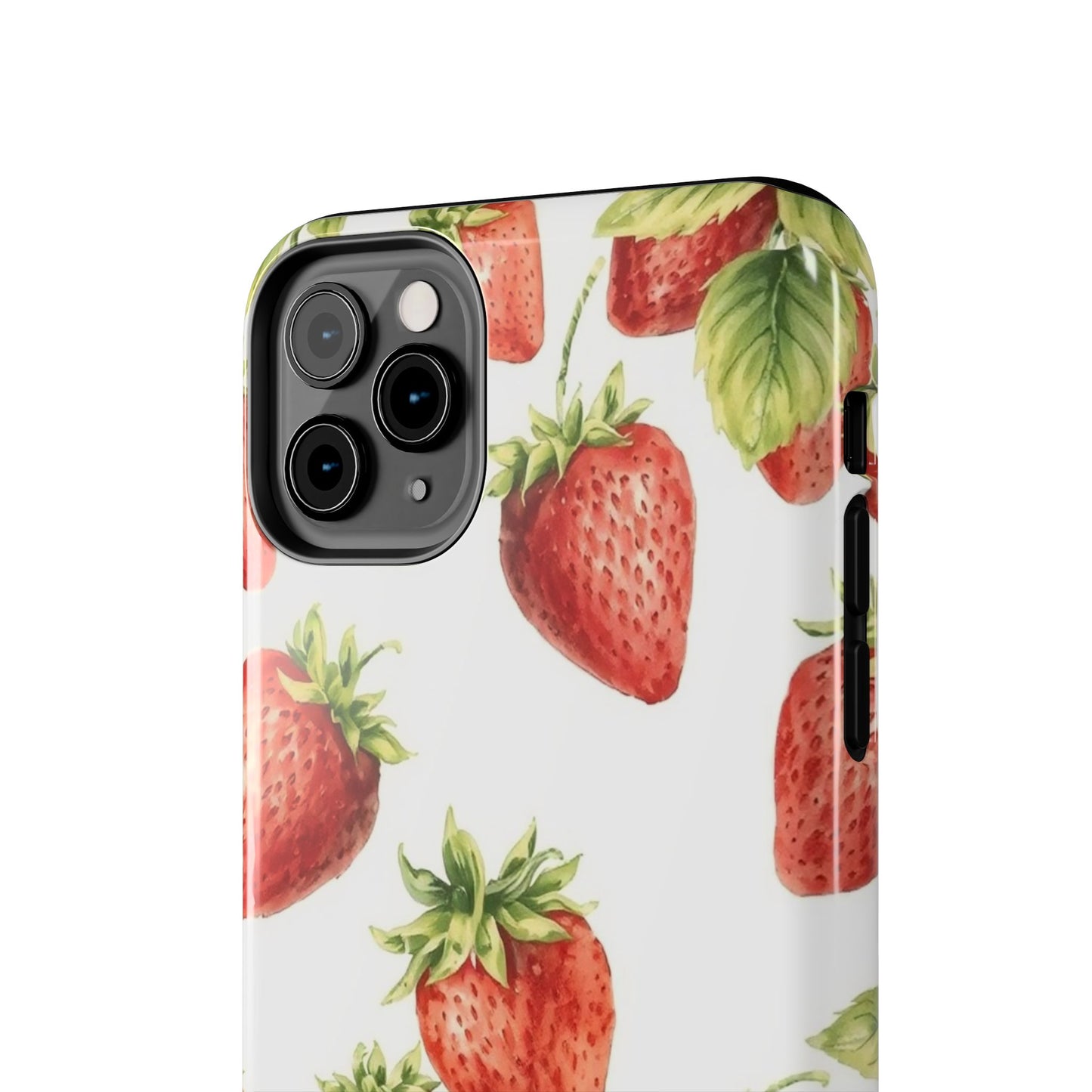 Strawberry Tough Phone Case - Durable Protection with a Fresh Design - for iPhone