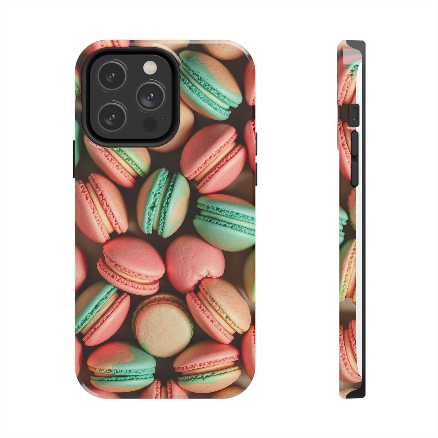 Colorful Tasty Macarons Tough Phone Case - Durable Protection with Sweet Aesthetic - for iPhone