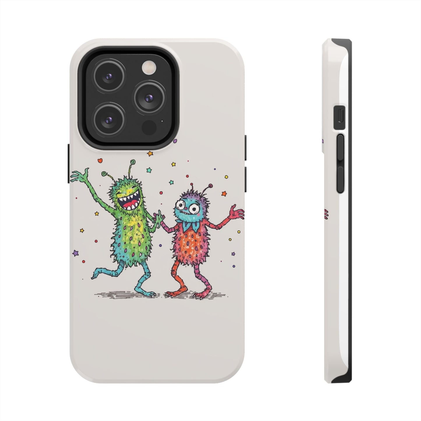 Colorful Monster Tough Phone Case - Fun and Playful Design