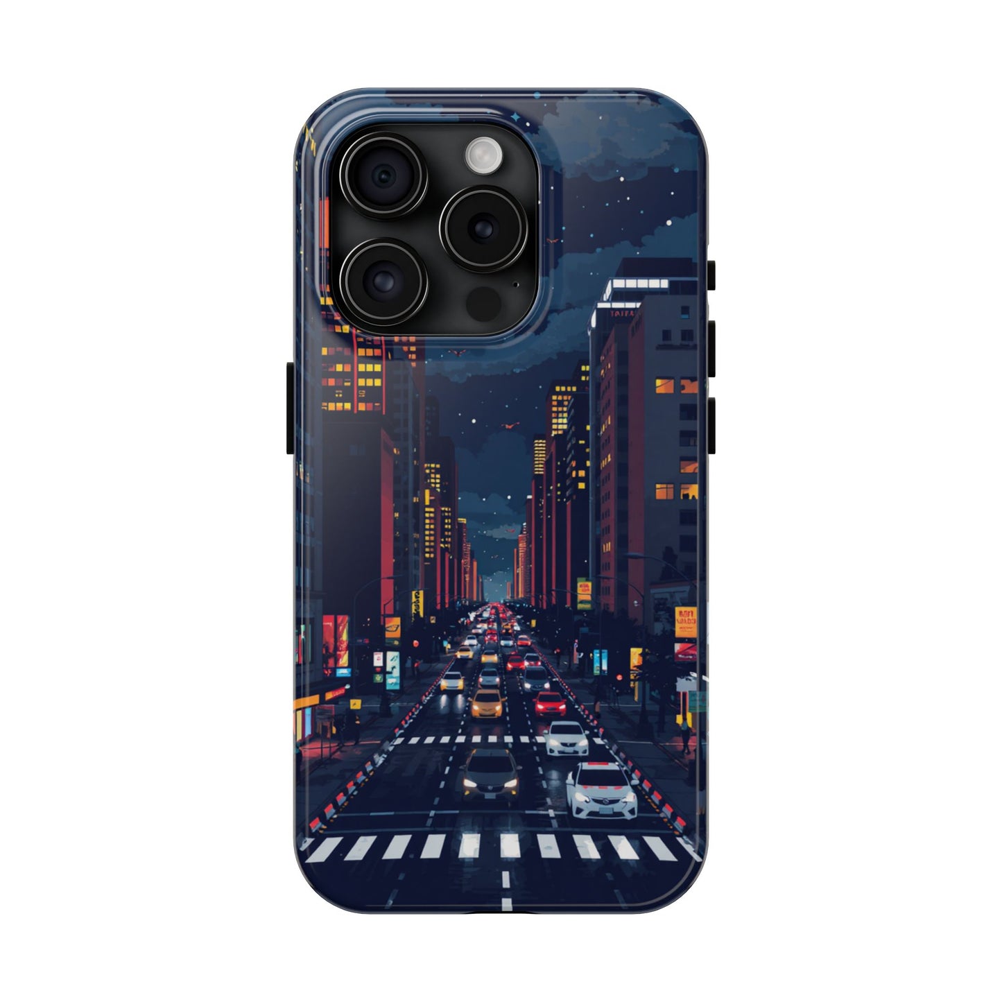 Urban Nightlife Tough Phone Case - Durable & Stylish Protection