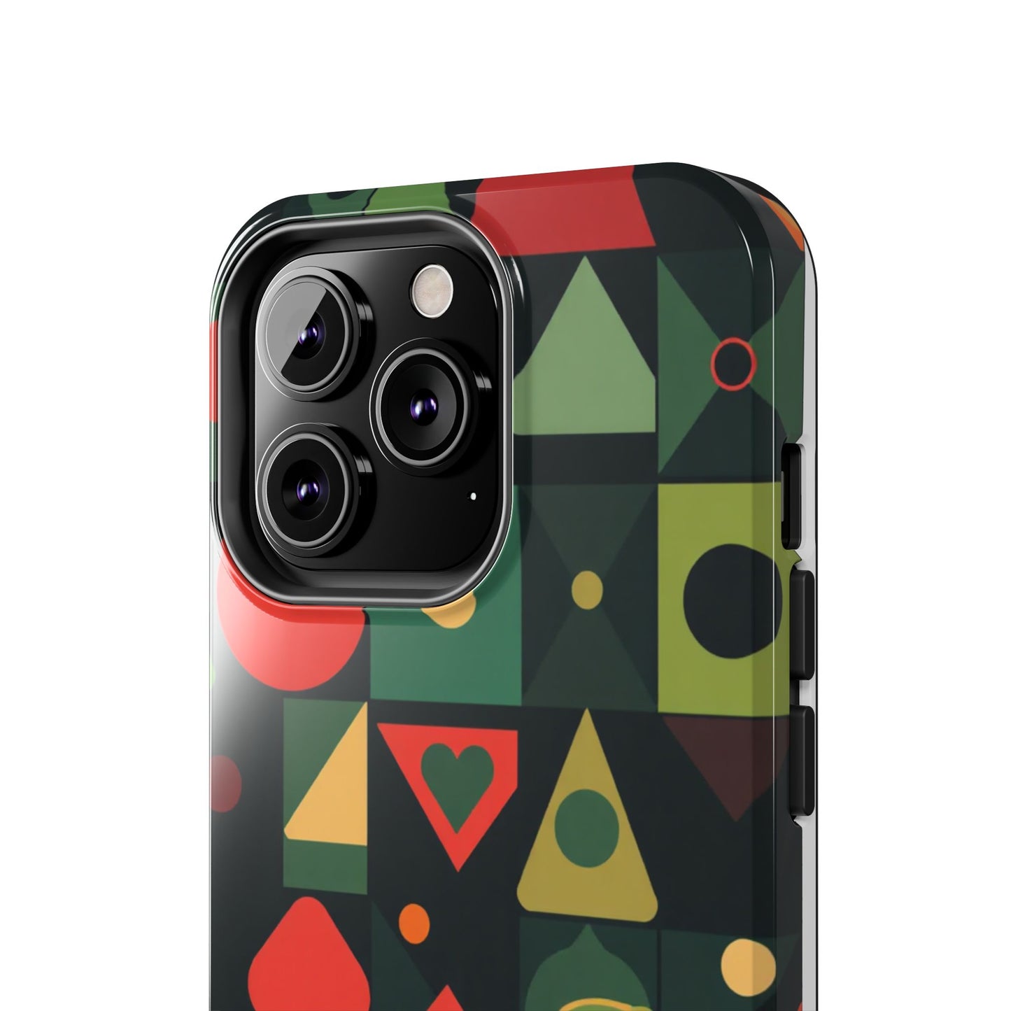 Vibrant Geometric Tough Phone Cases – Stylish Protection for Trendsetters - for iPhone