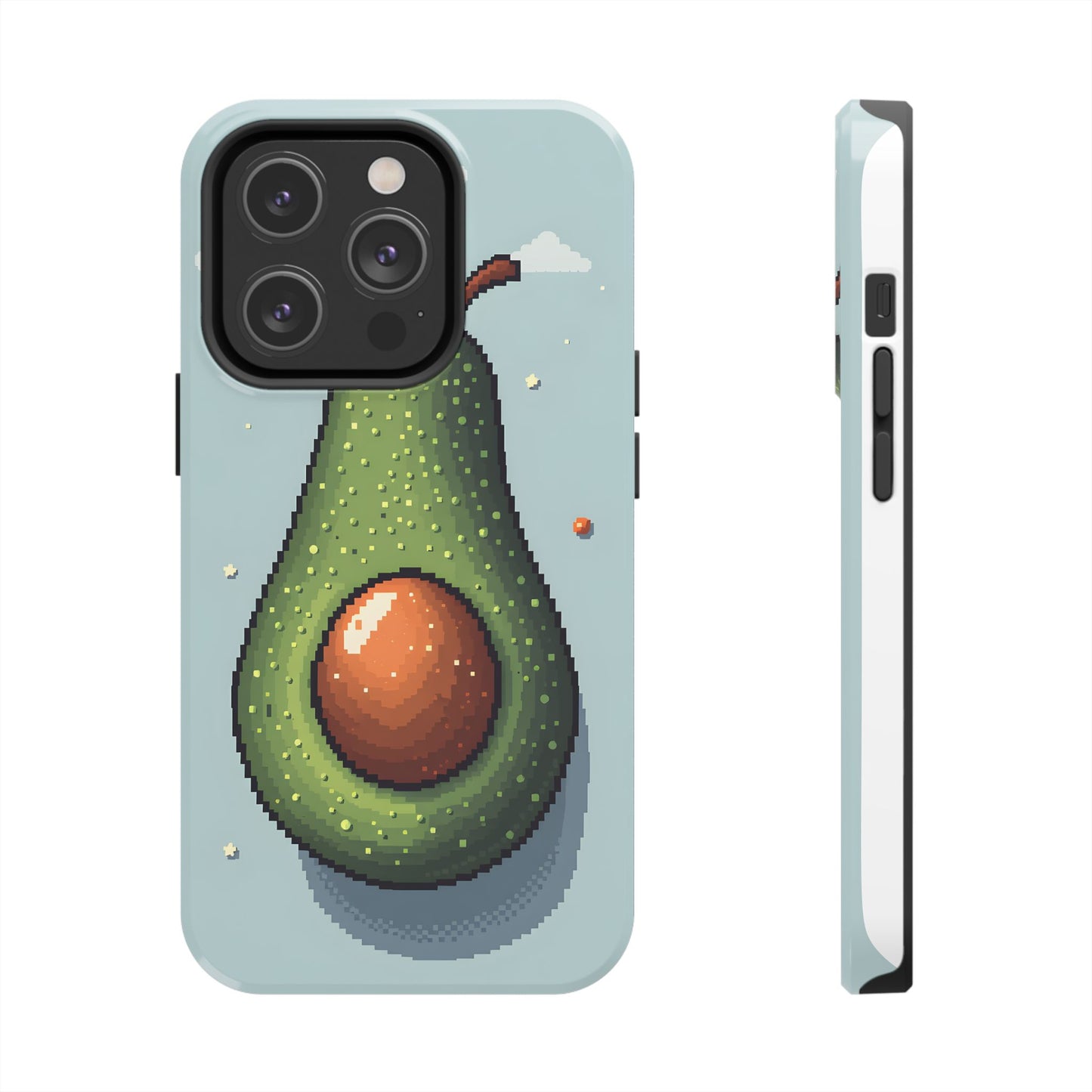 Pixel Avocado Tough Phone Case - Perfect for Foodies & Nature Lovers - for iPhone