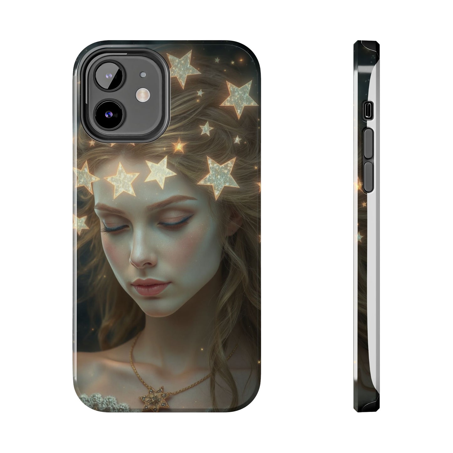 Celestial Dream Tough Phone Case - Artistic Starry Design for Style Enthusiasts