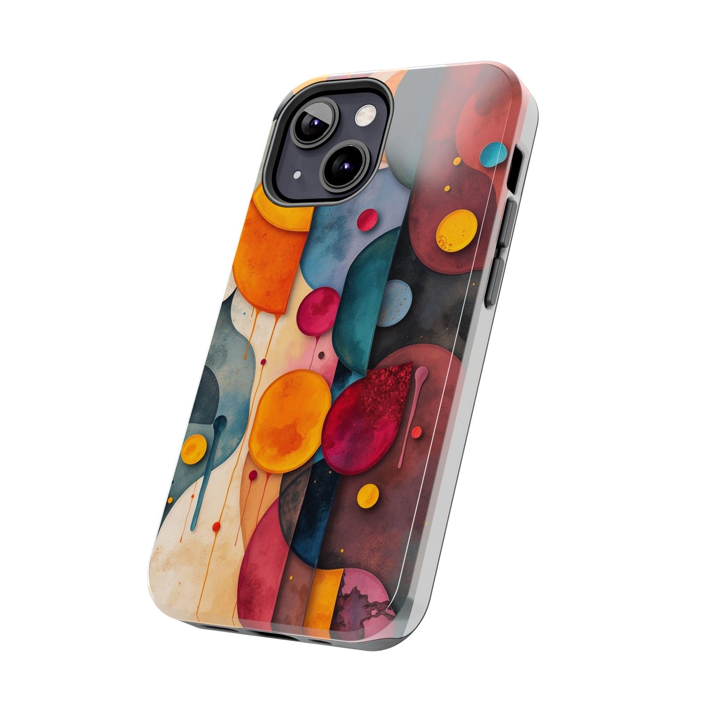 Artistic Tough Phone Cases - Colorful Abstract Design for Trendy Protection - for iPhone