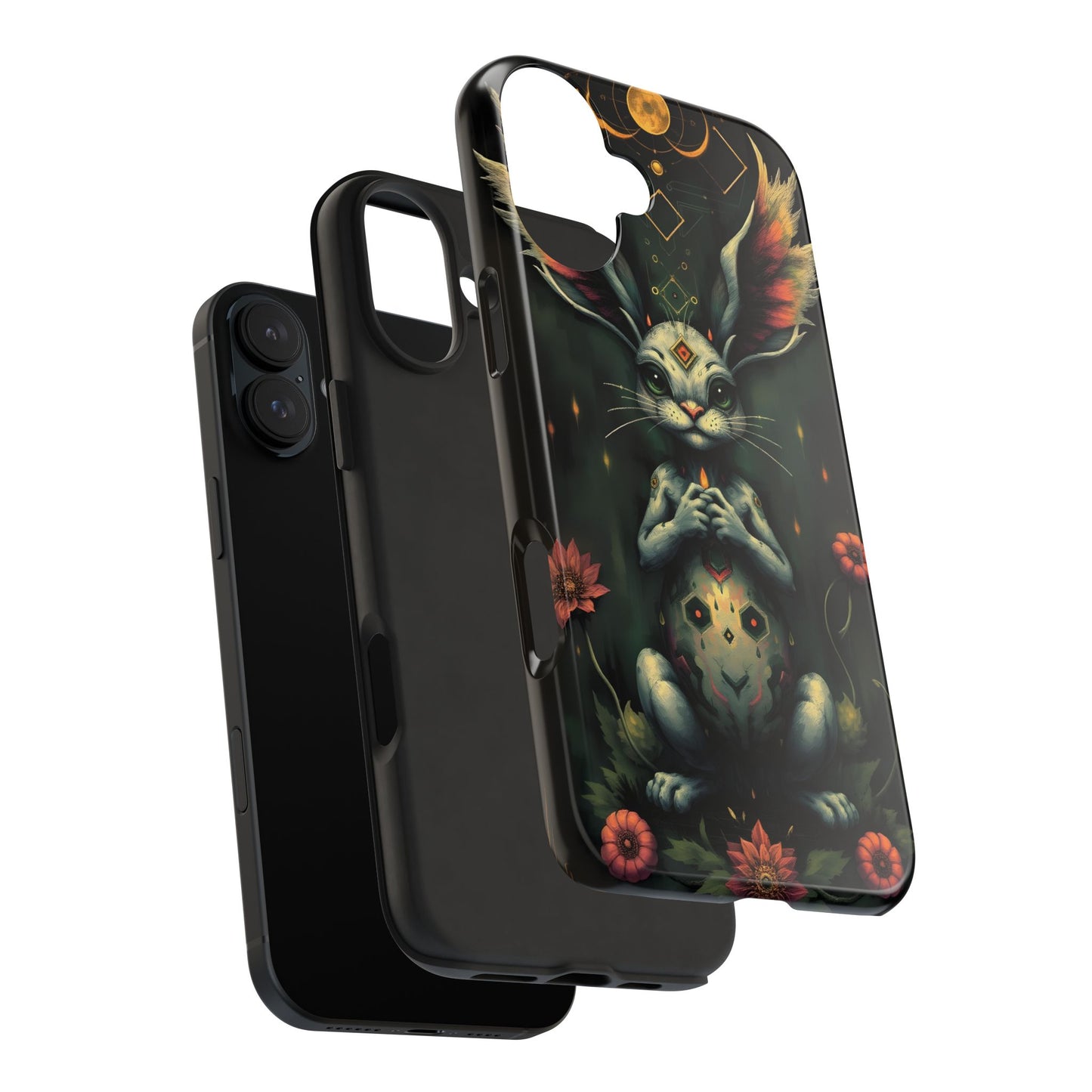 Artistic Rabbit Phone Cases - Unique and Durable Design of Mystical Bunny - for iPhone