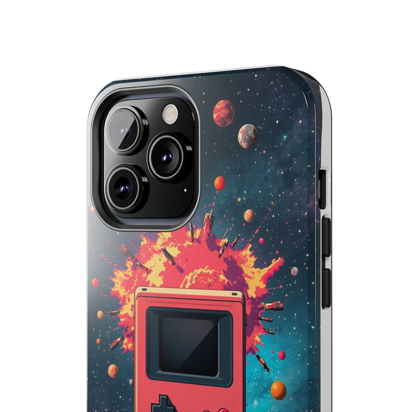 Retro Gaming Tough Phone Case - Space Adventure Design