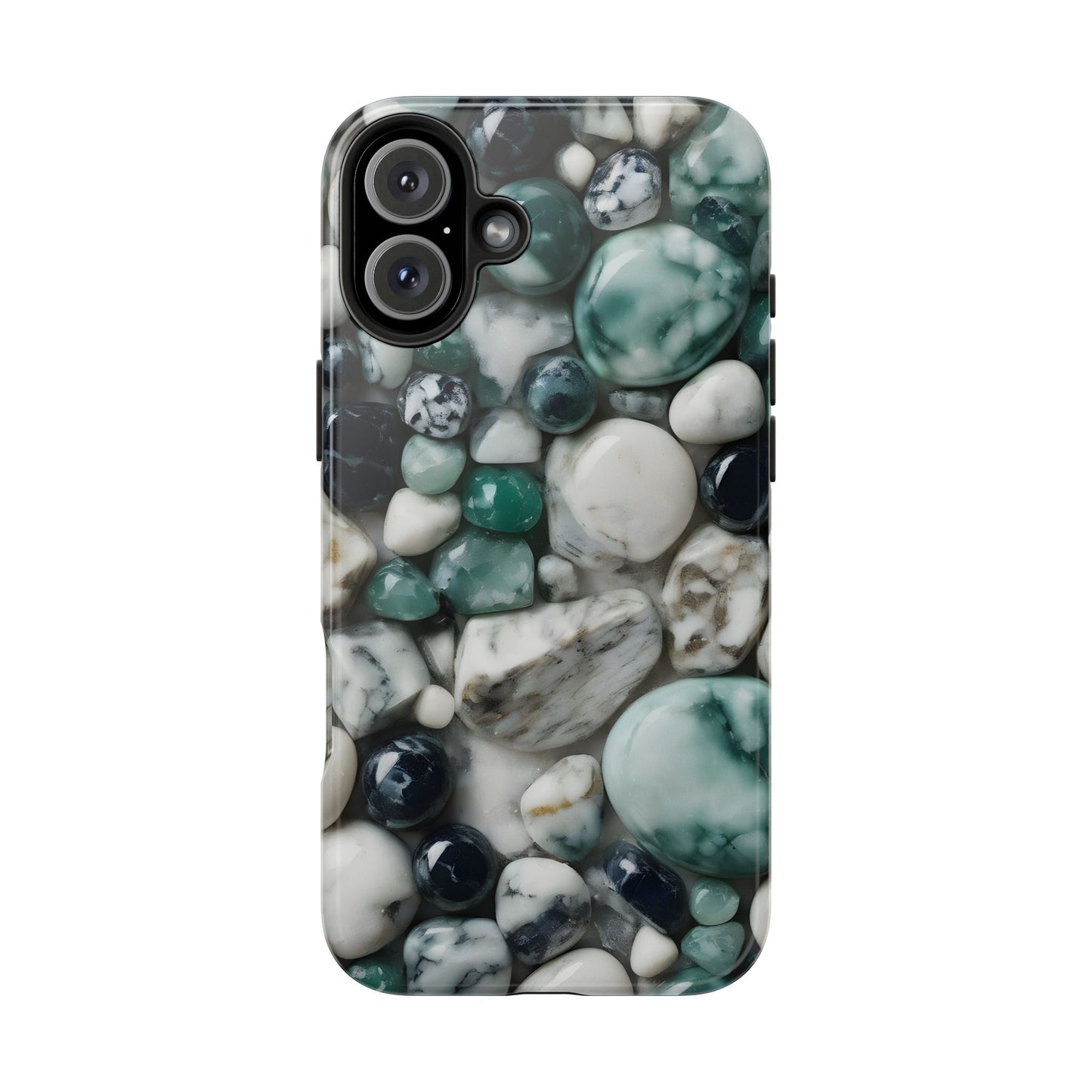 Small Rocks Pattern Tough Phone Case - Stylish & Durable Protection - for iPhone
