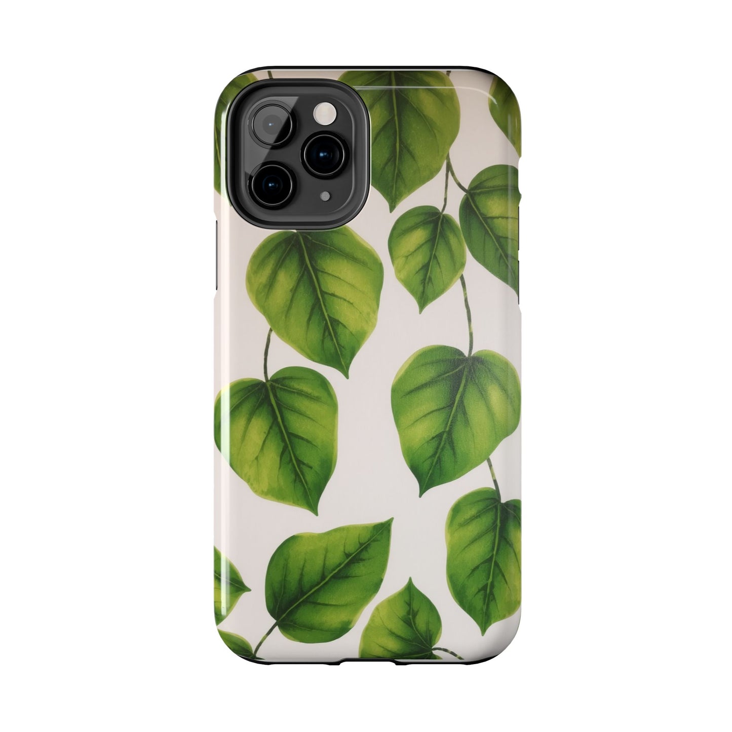 Tough Phone Cases with Green Leaf Design | Eco-Friendly Protection for Nature Lovers