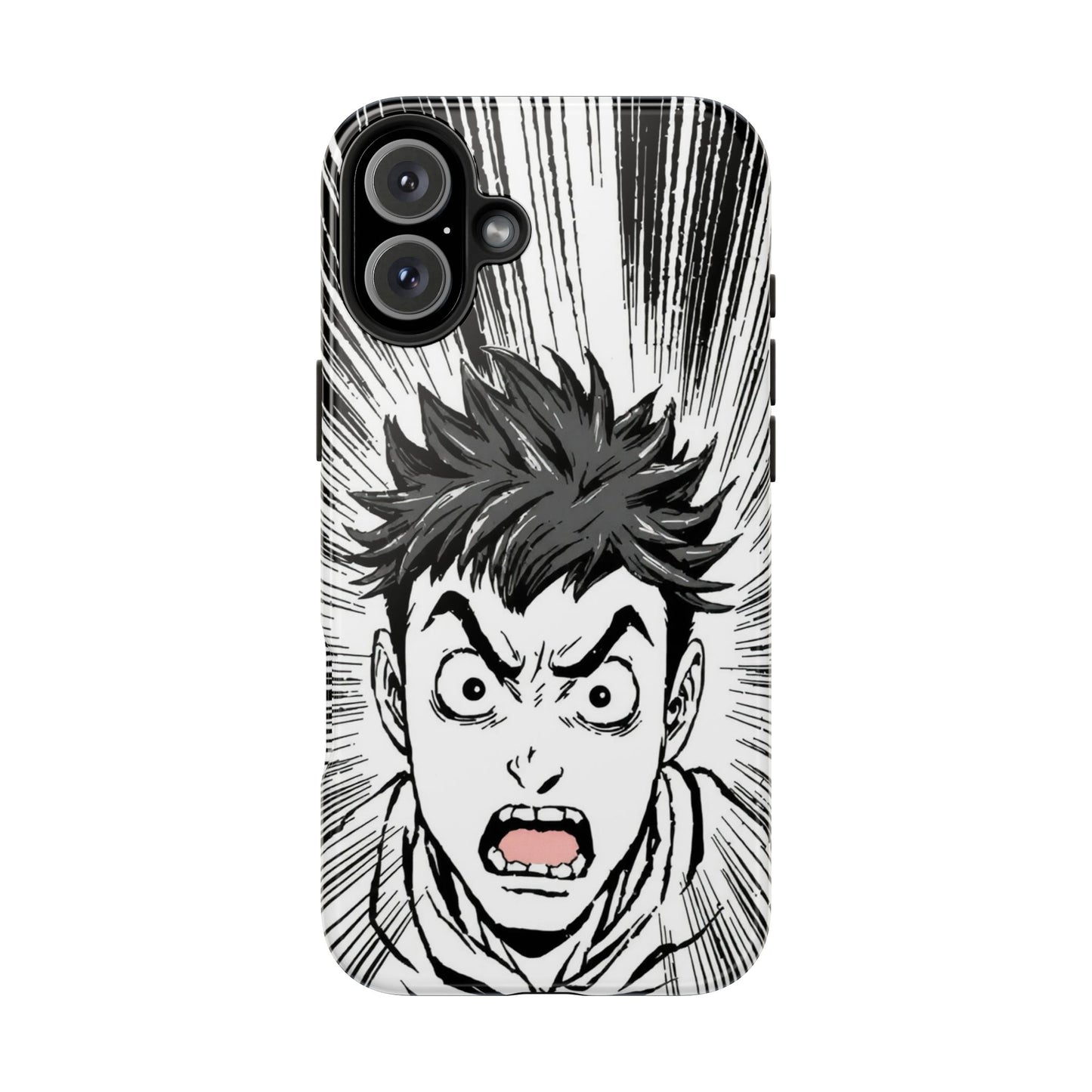 Intense Graphic Phone Case - Tough Design for Anime Fans