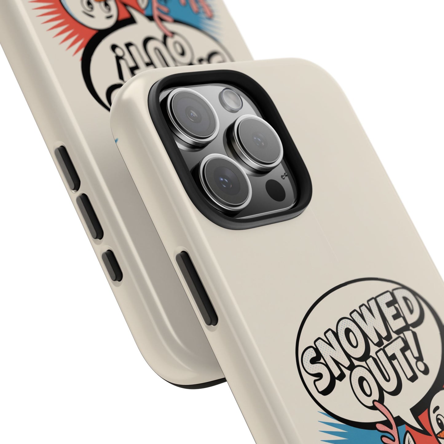 Snowman & Reindeer Tough Phone Case - Snowed Out Holiday Design