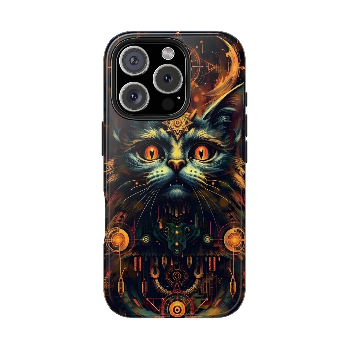 Mystical Cat Queen Tough Phone Case – Unique Protection for Cat Lovers - for iPhone