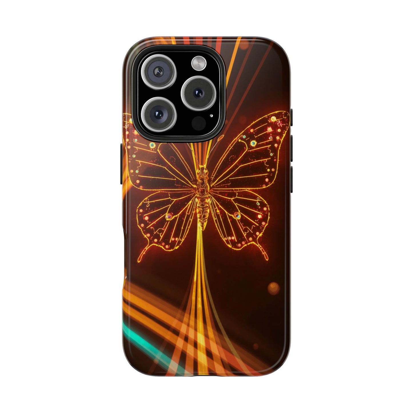 Elegant Butterfly Tough Phone Case - Stylish Protection for Nature Lovers