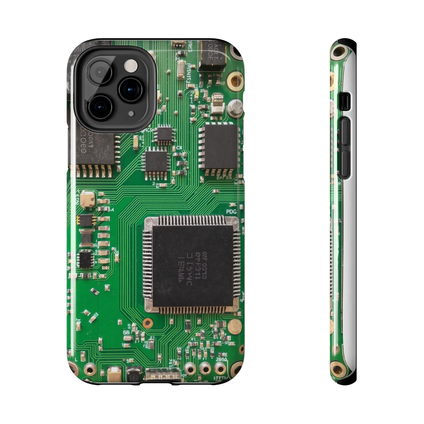 Circuit Board Tough Phone Case - Durable Tech Design
