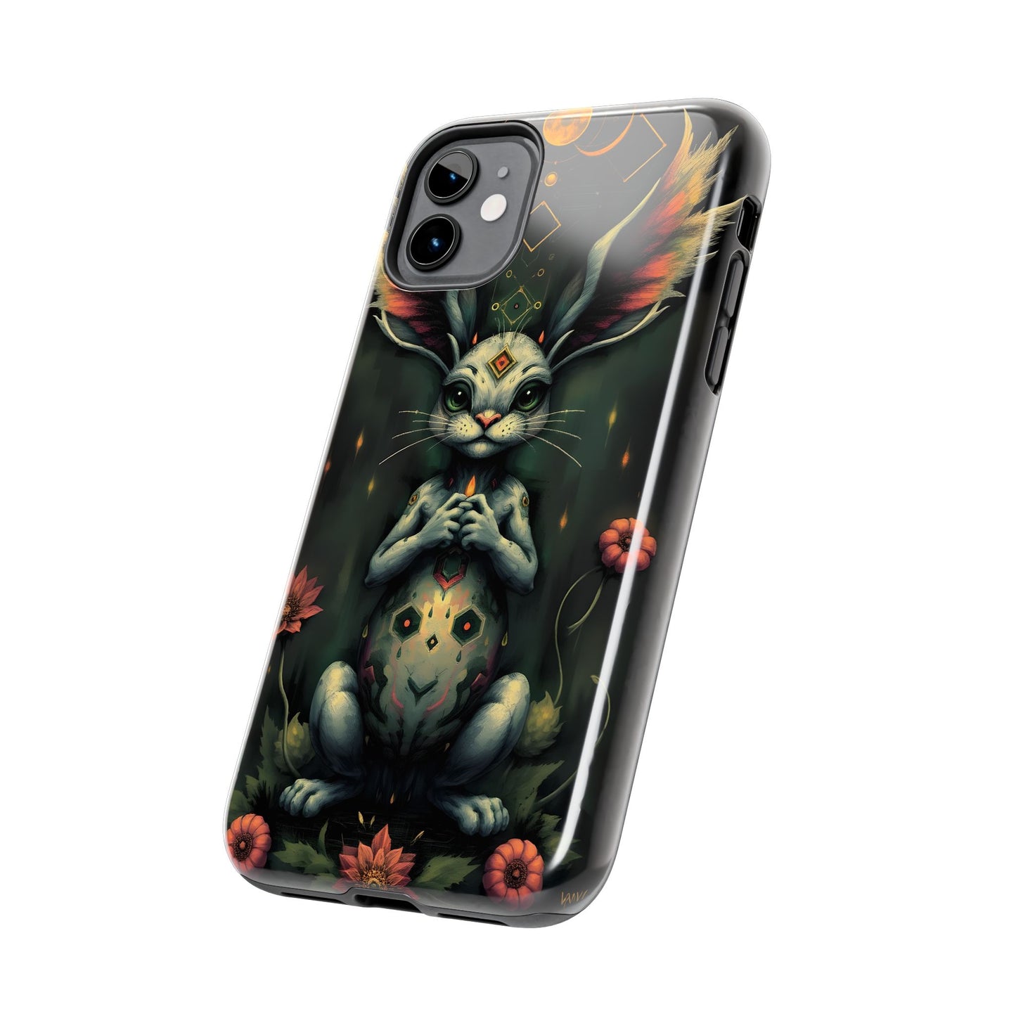 Artistic Rabbit Phone Cases - Unique and Durable Design of Mystical Bunny - for iPhone