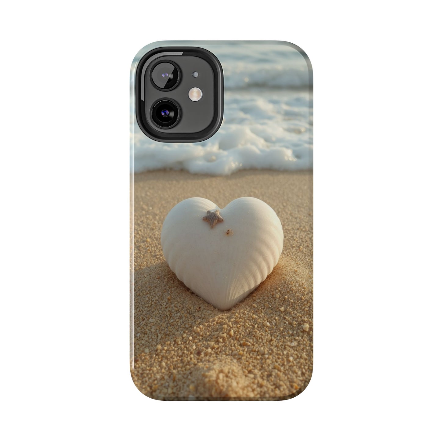Heart Seashell Tough Phone Case for iPhone