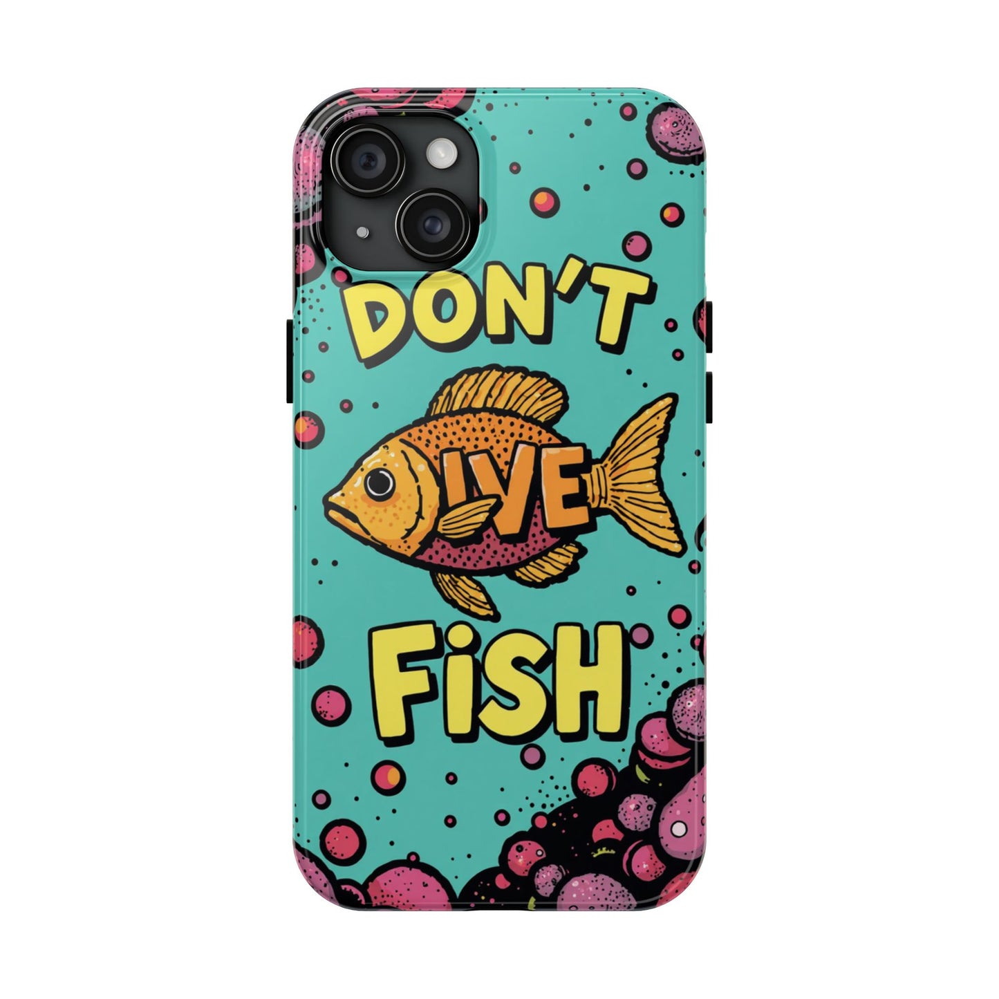 Catchy Fish-Themed Tough Phone Cases, Unique Gift for Fish Lovers, Durable Protection for Phones, Fun Aquatic Design, Ideal for Holidays