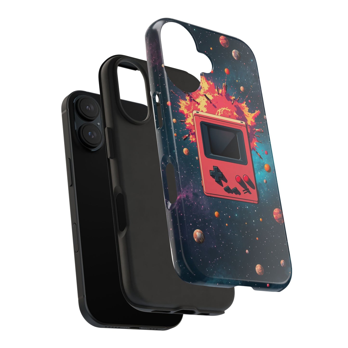 Retro Gaming Tough Phone Case - Space Adventure Design