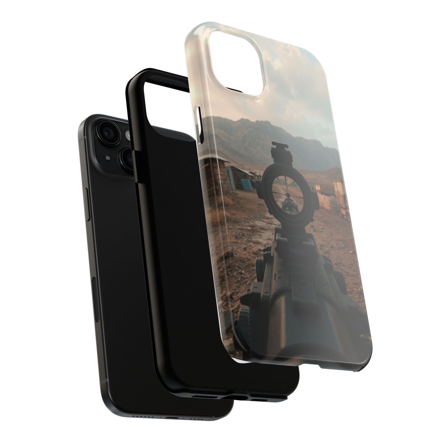 Tough Phone Case - Military Inspired Design with Sniper Scope