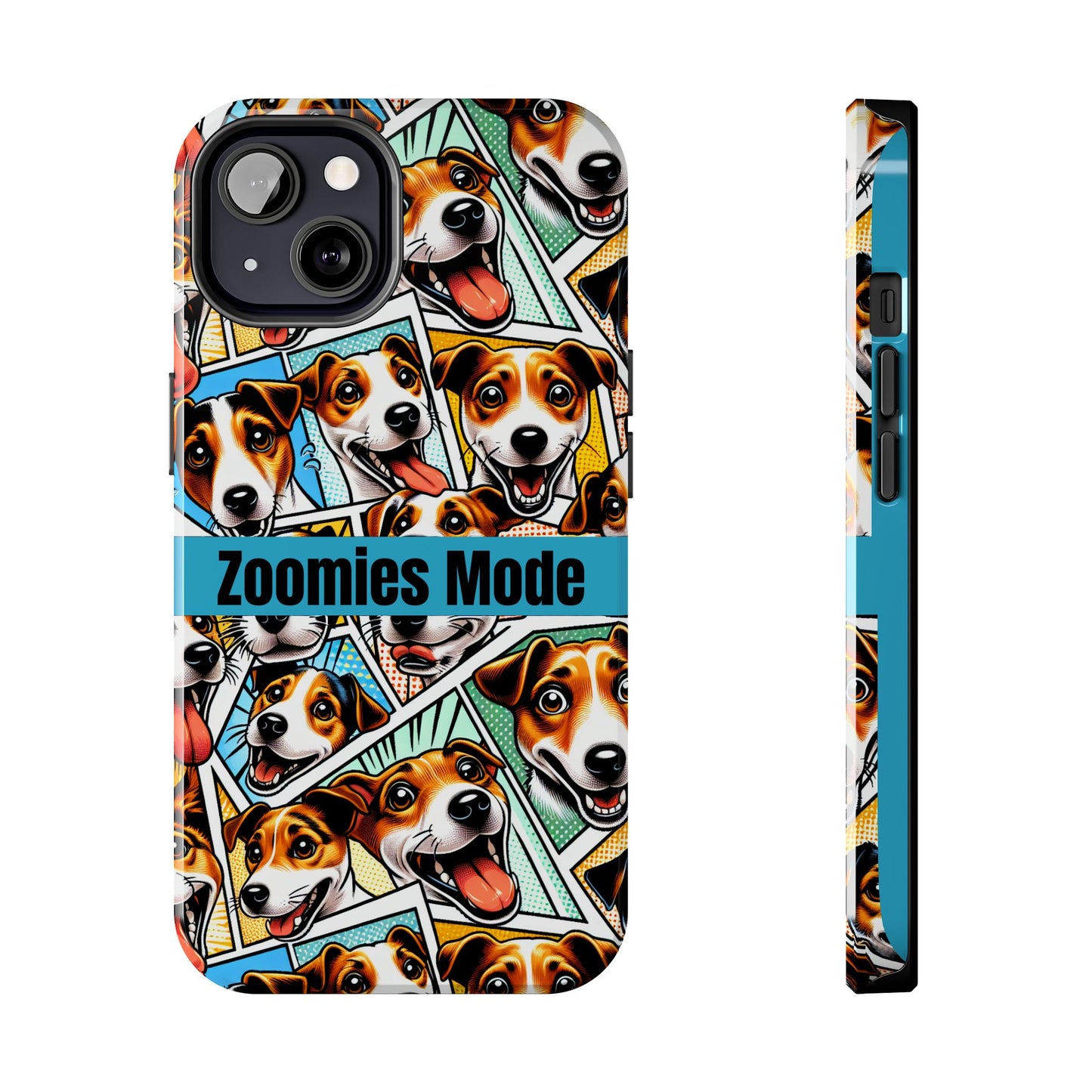 Zoomies Mode Jack Russell Tough Phone Case - Fun Dog Design Case for iPhone