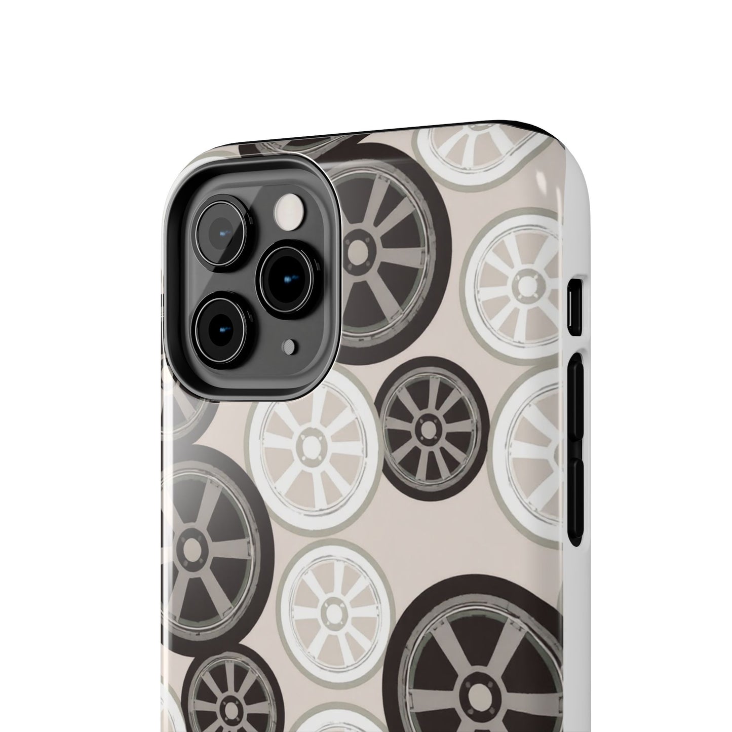 Racing Wheel Design Tough Phone Case – Durable Protection for Automotive Enthusiasts