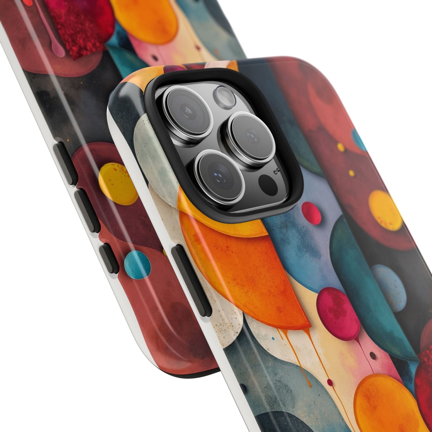 Artistic Tough Phone Cases - Colorful Abstract Design for Trendy Protection - for iPhone