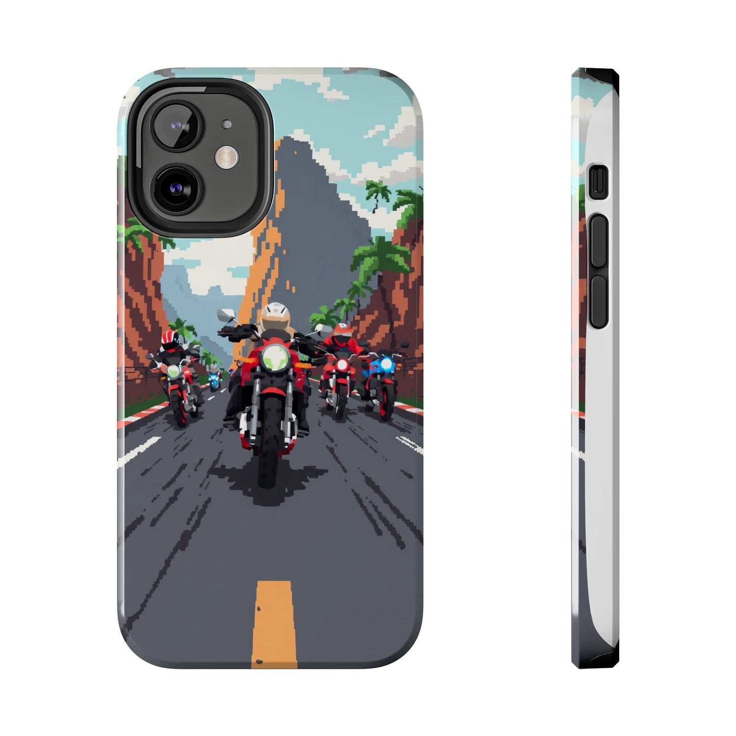 Retro Biker Tough Phone Case - Perfect for Motorcycle Lovers