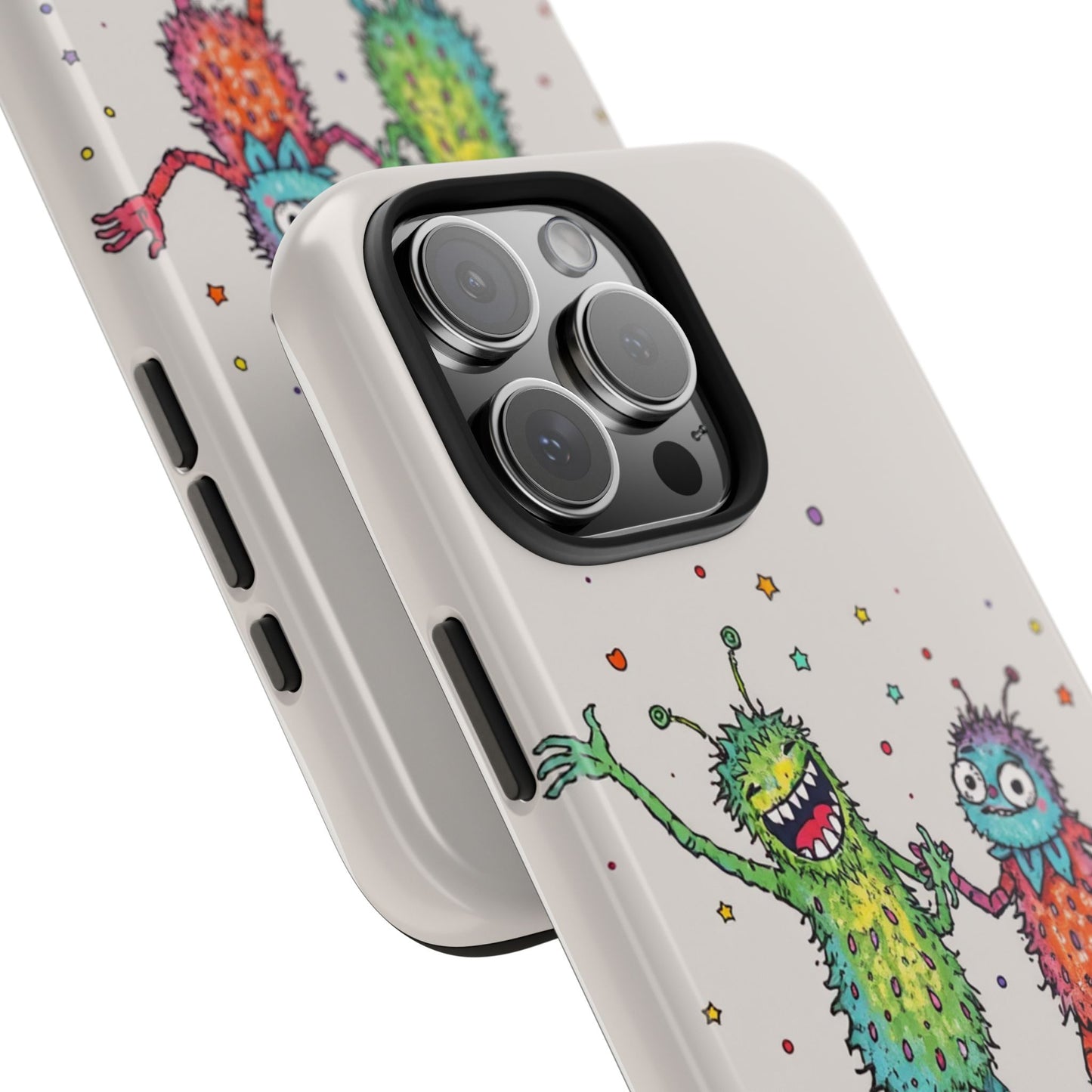 Colorful Monster Tough Phone Case - Fun and Playful Design