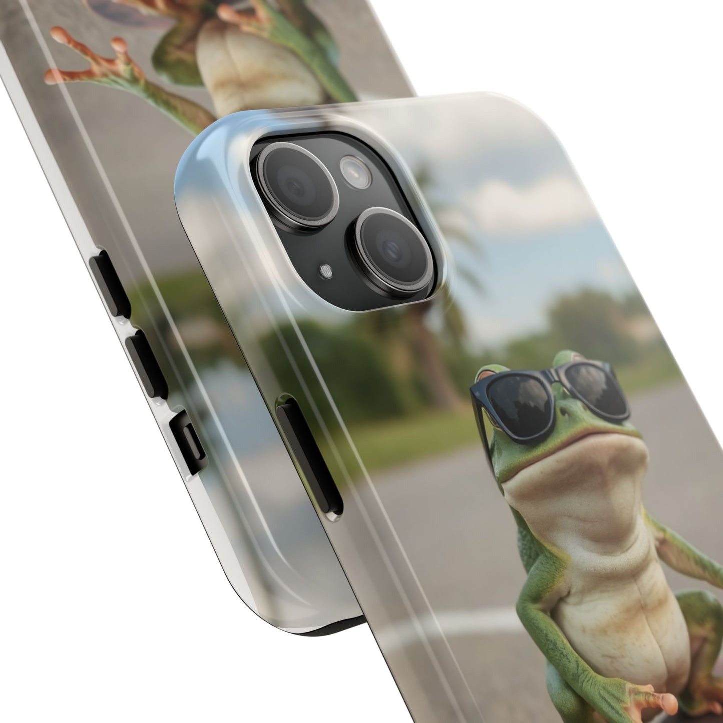 Cool Frog Skateboard Phone Case - Tough and Stylish Protection