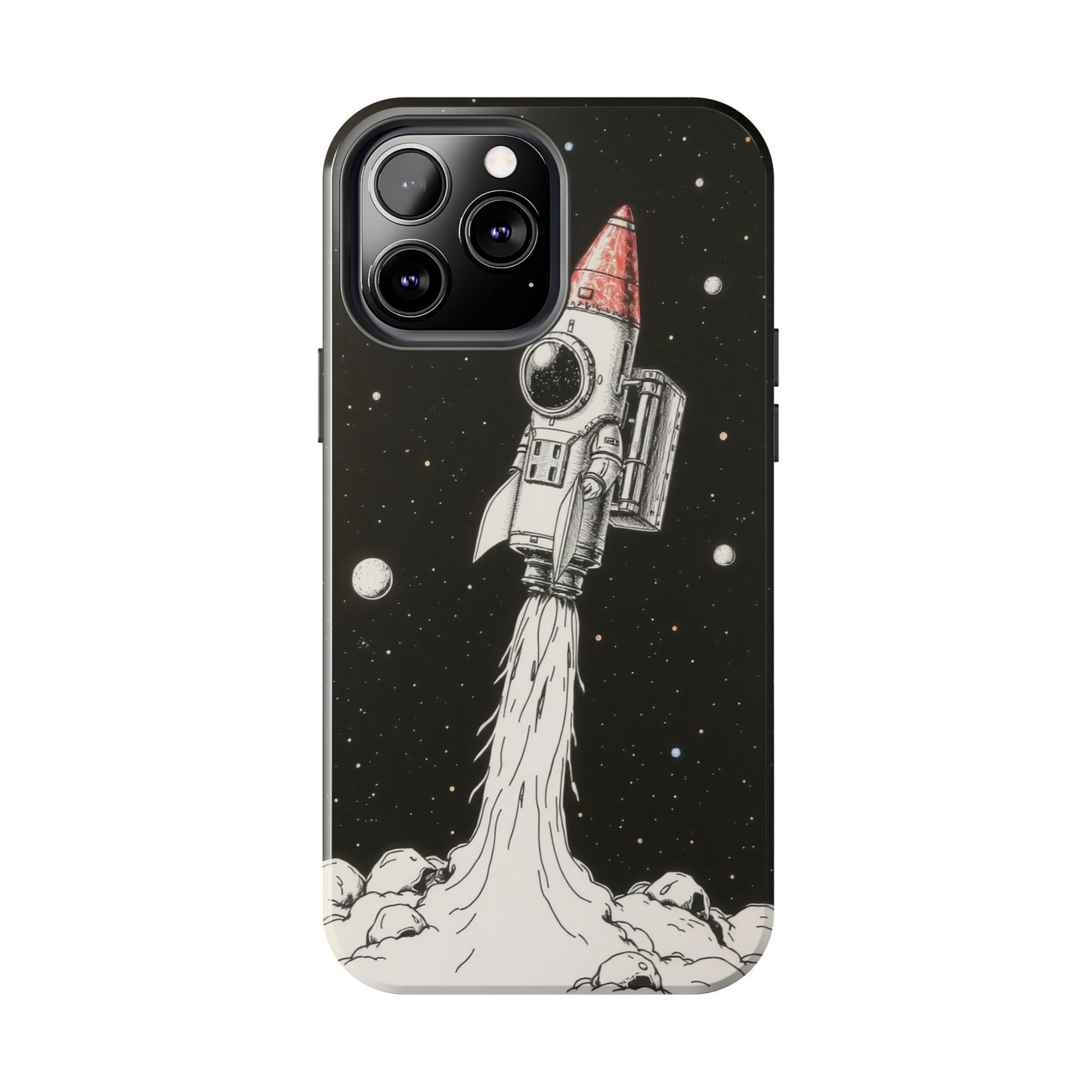 Cool Tough Phone Case for iPhone - Astro-Rocket Bond