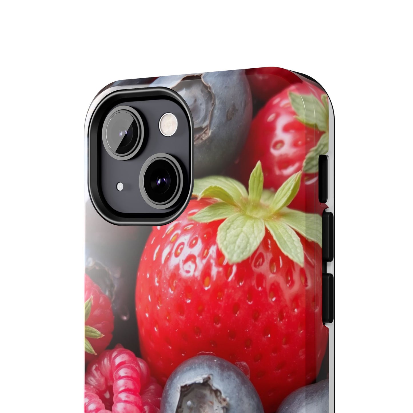 Fruit-Themed Tough Phone Case - Berry Burst Design