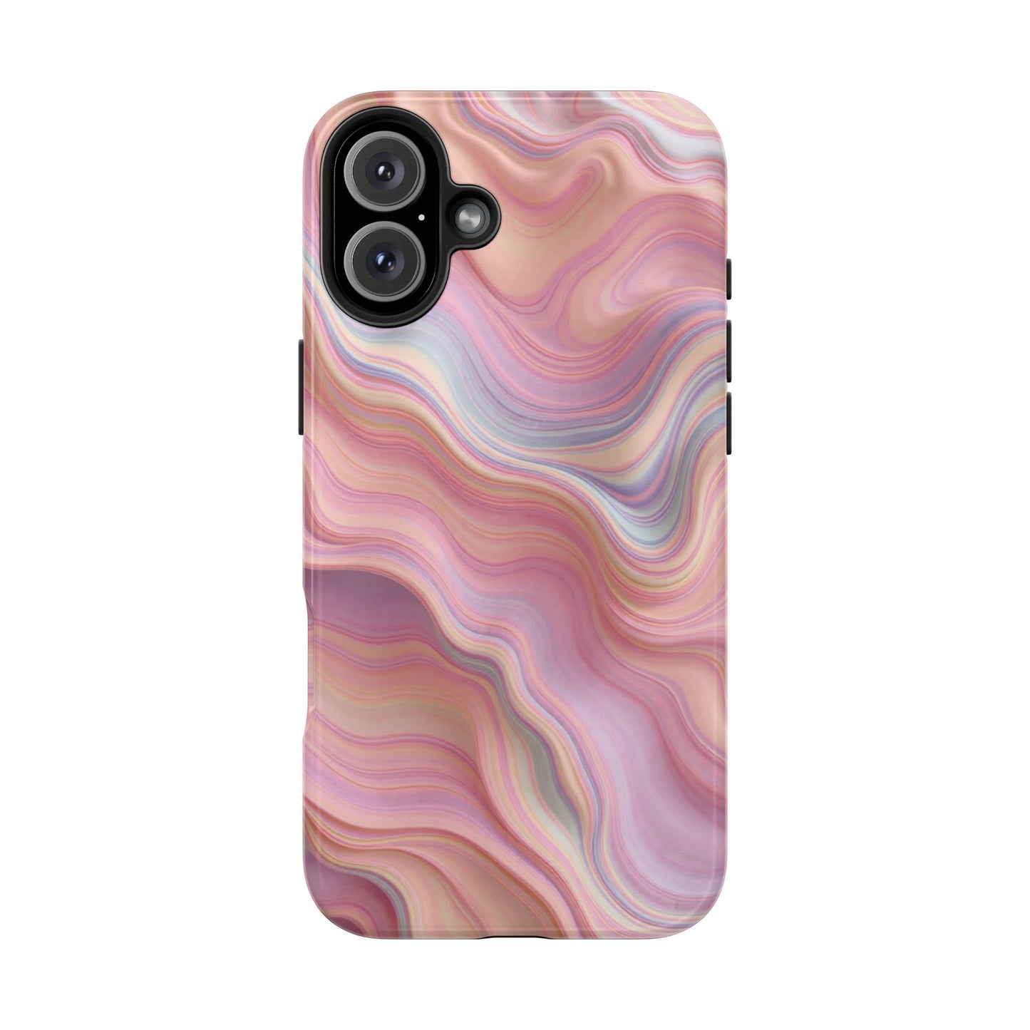 Stylish Tough Phone Cases - Abstract Pink Marble Design
